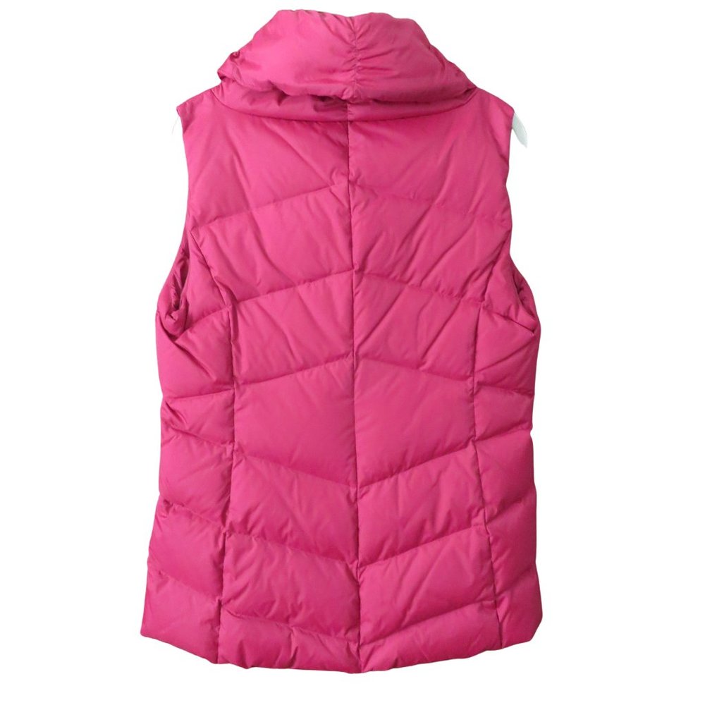 🎉⭐️🎉HP🎉⭐️🎉 Eileen Fisher, Down Puffer Vest-High Collar - S/P, Cranberry, EUC - Picture 14 of 15